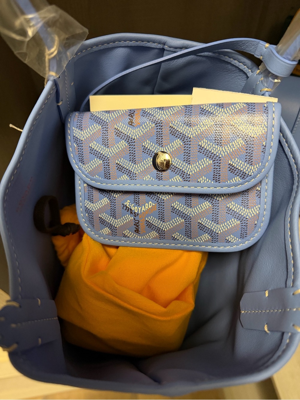 Goyard Goyardine Canvas Iris Anjou Mini Bag NWT - Picture 5 of 5